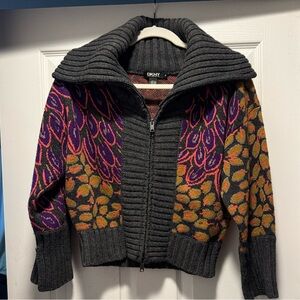 DKNY Multicolor Wool and Cashmere Sweater